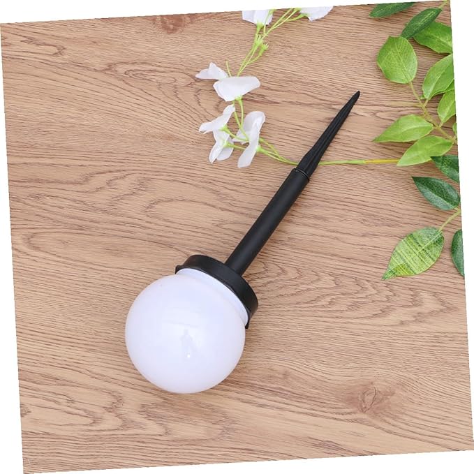 Alipis 4pcs Solar Lawn Lamp Warm Light Waterproof Garden Solar Ground Plug Courtyard Path Landscape Lighting for Outdoor Yard Decoration