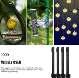 Angoily 4pcs Outdoor String Light Pole Support Rod Bird Feeder Stand for Terrace Fence | Lumora