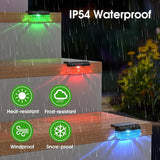 Solar Deck Lights 8 Pack, Solar Lights Outdoor Waterproof for Outside, Stairs, Step, Fence, Yard, Garden, Patio | Lumora