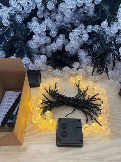 2PCS Garden Solar Lights Multi-Color Changing LED Flower Stake Light Decorative Landscape Lawn Yard Outdoor Lights Length 500mm/20inch 20 Bulbs Warm Light