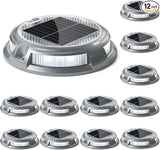 SIEDiNLAR Solar Driveway Lights Outdoor 16 LEDs 9 Modes, Dock Markers Deck Lights Waterproof Warning for Driveway | Lumora