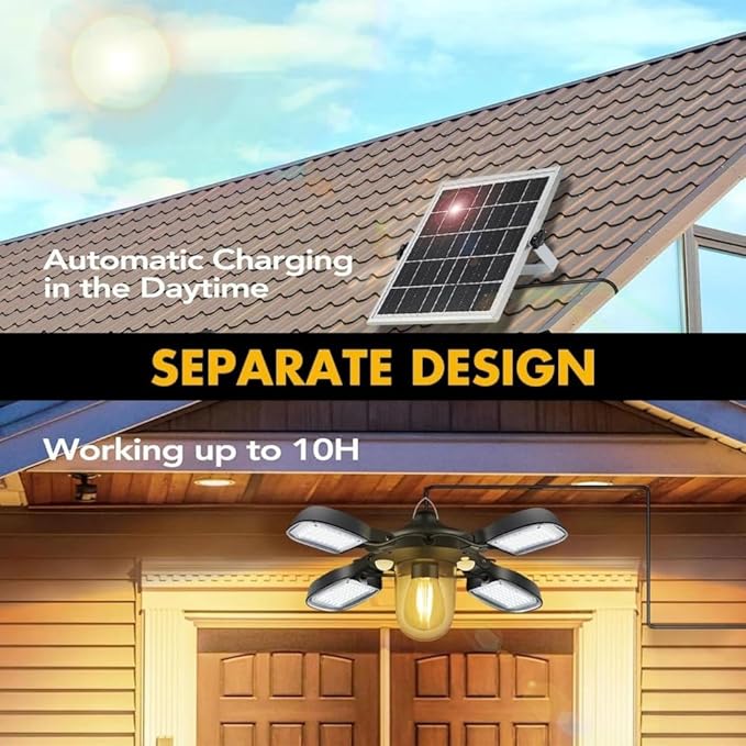 192Led Solar Powered Barn Light Solar Shed Light for Indoor and Outdoor 1000LM Dual Motion Sensor Solar Pendant | Lumora