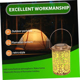 Lurrose 1pc Delicate Solar Lamp Hollowed Handle Projection Light Outdoor Decoration for Garden Balcony and Lawn | Lumora