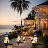 Lighthouse Solar Lights Outdoor, Lighthouse Decor Lighthouses Gifts Nautical Decor for Home, Waterproof Decorative | Lumora