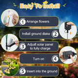 [24 Bigger Roses] Solar Garden Lights Outdoor, Birthday Gifts for Mom Women Preserved Flowers Solar Light, IP65 | Lumora