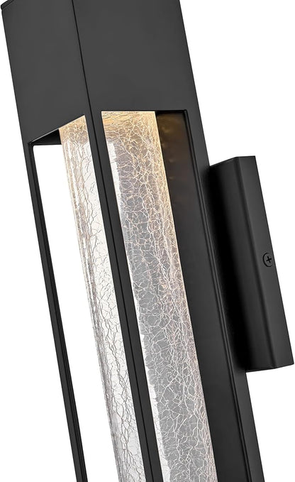 Hinkley Vapor Small Wall Mount Lantern, Black