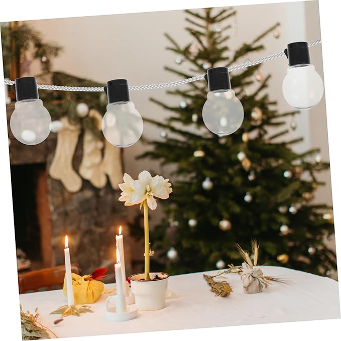 Happyyami 20pcs Globe Decor String Lights Replacements Empty Plastic Light Bulb Decoration for Indoors Outdoors for | Lumora