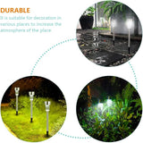 6pcs Solar Path Lights Outdoor Yard Garden Landscape Lamps 55 Stainless Steel White Light Waterproof for Lawn and | Lumora