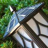 Lights Outdoor Retro IP65 Waterproof Black Solar Column Lamp External Listing Garden Landscape European Outdoor | Lumora