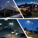 10Ft Tall Street Light Pole - Outdoor Metal Split Heavy Duty Street Lamp Post for Outside Large Solar Street Lights | Lumora