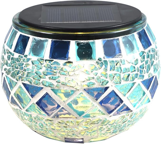 Solar Mosaic Lights Waterproof Outdoor Led Yard Path Light Decorative Solar Garden Lamp for Landscape Lawn Lighting