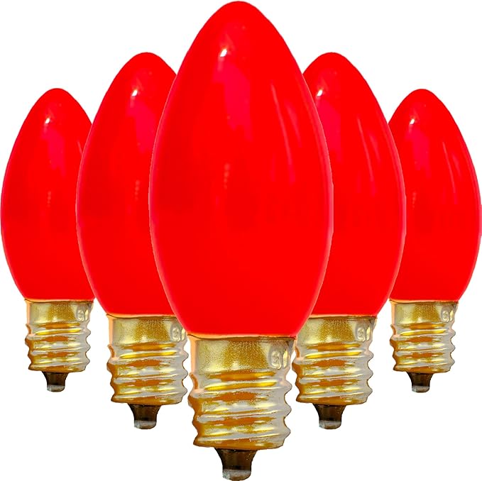 EST. LEE DISPLAY L D 1902 Indoor ＆ Outdoor String Light C9 Ceramic Christmas Steady Replacement Bulbs E17 Socket | Lumora