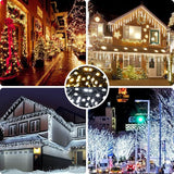 AmyHomie Color Changing Christmas Lights, 108Ft 300LED White Warm White String Lights, 8 Modes Waterproof Fairy | Lumora