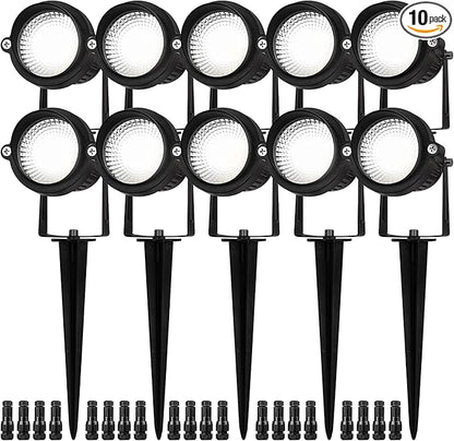 EAGLOD 5W Spot Lights Outdoor 5000K Daylight White Flag Pole Light 12V~24V AC/DC LED Landscape Spotlights, Waterproof Low Voltage Landscape Lighting for Yar (10)