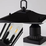 Outdoor Post Lights, Cast Aluminum Lamp Post Light Fixture, 2-Light Pole Mount Light with Clear Glass, Outdoor Pier | Lumora