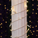 Novelty Lights 35ft Christmas String Lights, 70 Warm White LED Bulbs on White Wire, 6" Spacing, Connectable Indoor | Lumora