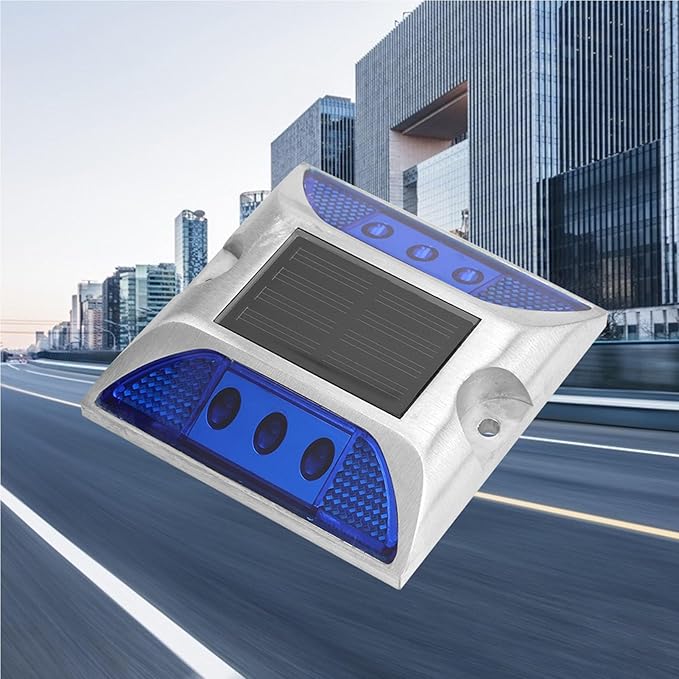 LED Solar Power Ground Marker Lights, Outdoor Driveway Road Spike Lamp, Solar - Powered LED Ground Light with 1000m | Lumora