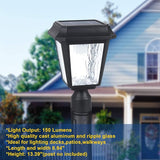 KMC Lighting ST4618Q-A Solar Lamp Post Lights Solar Post Lights Outdoor Post Lights Die-Casting Aluminum 3-inch | Lumora