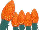 Wintergreen Lighting C7 OptiCore Commercial Orange Christmas Lights – LED Bulbs for - Outdoor Security Flood Light | Lumora