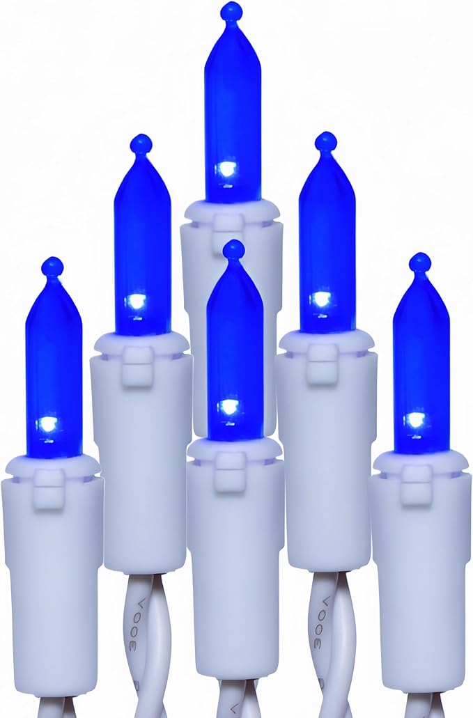 150 LED Blue Christmas Lights, UL Listed and Commercial Grade White Wire String Lights 50 FT, for Indoor and | Lumora
