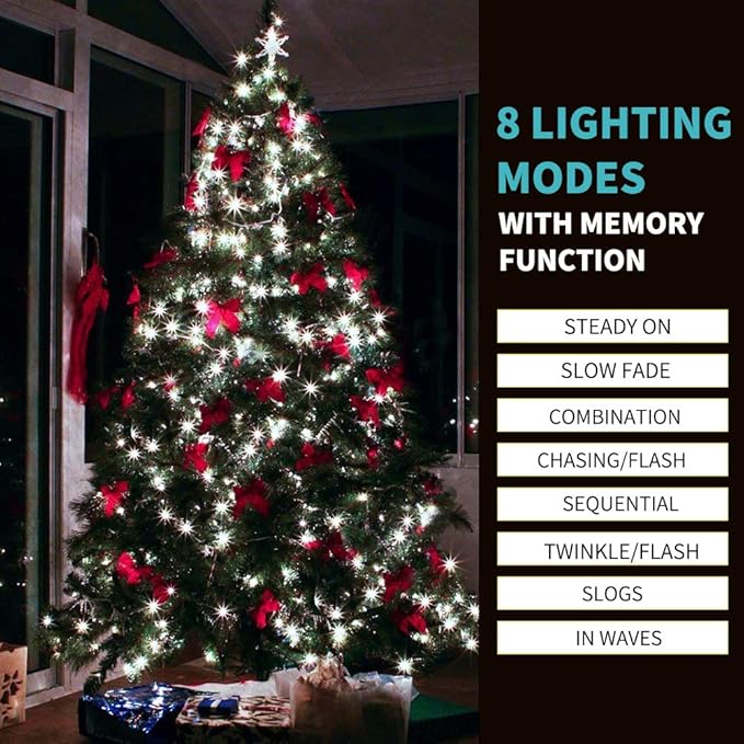 1000 LED 328ft 8 Modes with Timer Christmas String Lights IP55 Outdoor Waterproof UL Certificated Indoor Fairy | Lumora