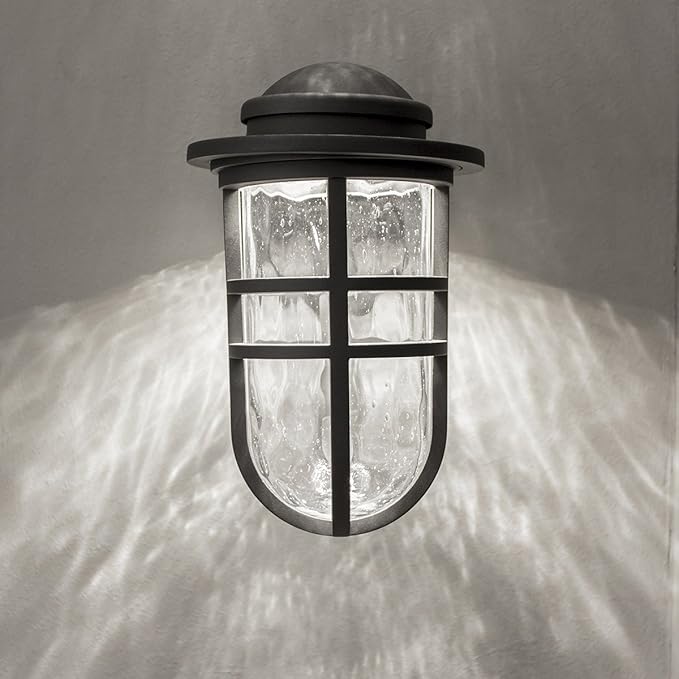 WAC Lighting dweLED, Steampunk 13in LED Indoor and Outdoor Wall Light 3000K in Bronze