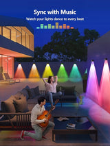 Brizled Smart Fence Lights, RGBCW Outdoor Deck Lights APP & Voice Controlled, Color-Changing Fence Lighting Music | Lumora