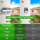 iThird Solar Powered Outdoor Lights, Solar Lights Outdoor Motion Sensor Stainless Steel Solar Security Lights for | Lumora