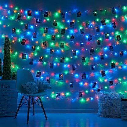 2 Pack Super-Long Solar String Lights Total 170Ft 480 LED 8 Modes Outdoor Waterproof Solar Powered Christmas Fairy Lights for Xmas Tree Garden Home Lawn Wedding Party Decor (Multi Color)