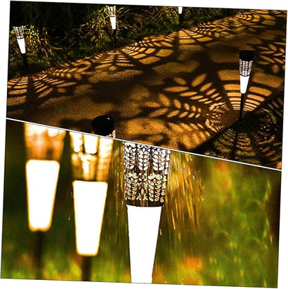jojofuny 6pcs Solar Garden Stake Lights Warm Colorful Light for Patio Lawn Garden