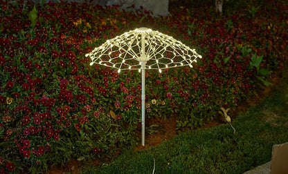 Outdoor Solar Lights, 2 Pack Waterproof LED Garden Lights Solar Powered, Landscape Light Garden Decor, Colorful Outside Decorations for Lawn, Backyard, Patio (Warm Light)