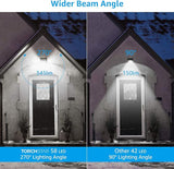 TORCHSTAR 58 LED Solar Security Light, Dusk to Dawn Cordless Motion Sensor Light, 4 Modes & 270° Beam Angle, IP65 | Lumora
