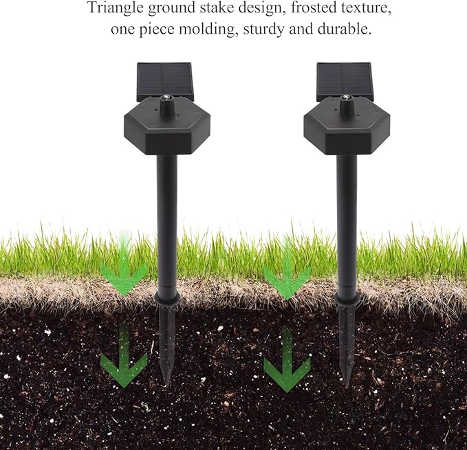 Solar Garden Path Lights Waterproof LED Yard Landscape Lighting with Solar Panel for Outdoor Patio Lawn Decoration