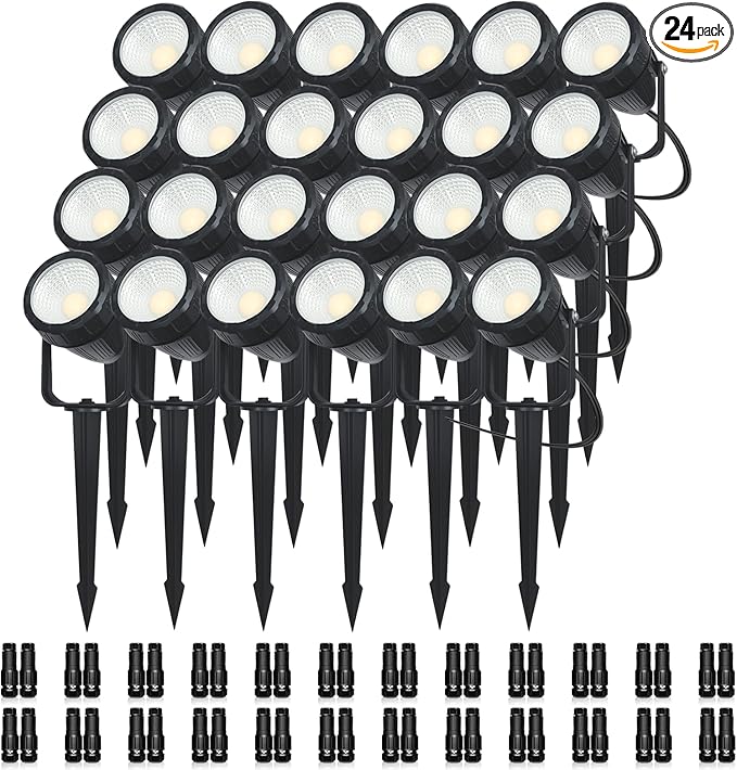 Low Voltage Safety Landscape Lights Outdoor: 7W 840LM LED Landscape Lighting with Connectors & Transformer for Tree | Lumora