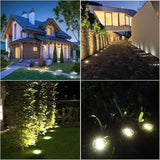 Generic 12 Pack Gardern Solar Ground Deck/Pathway/Ground Light, Black | Lumora