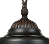 John Timberland Casa Sierra Traditional Outdoor Post Light Fixture Lantern Bronze 24 1/2" Seedy Glass for Exterior | Lumora