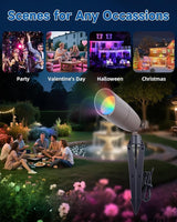 Landscape Spotlights Color Changing: 12V Low Voltage Spot Lights with 4W RGBW MR16 - Outdoor Security Flood Light | Lumora