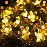 Fairy Lights Christmas Decorative Flower String Lights 33 Feet 100 LEDs, 8 Flash Modes with Tail Plug Connectable | Lumora