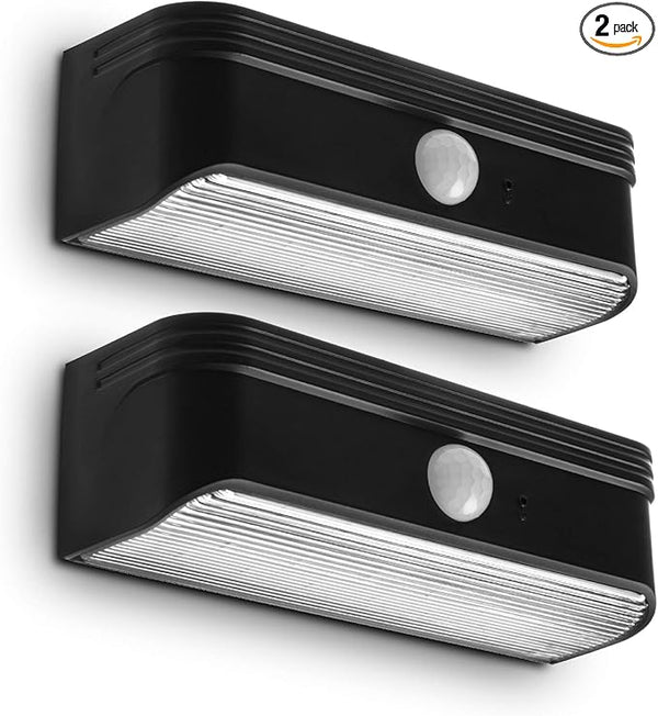 Home Zone Security Solar Step Lights - Motion Sensor LED Outdoor Deck and Step Lights with No Wiring Required | Lumora