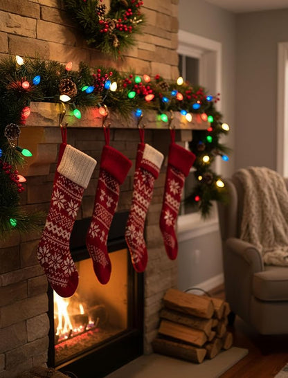 Christmas Lights Outdoor,25FT C7 LED Vintage Christmas Tree Lights with 27 (2 Spare) 0.6W Ceramic Multicolor Bulb,Xmas Lights Outdoor for Holiday/Paty/Patio/House Decor