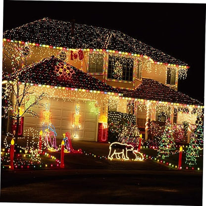 balacoo 1pc String Waterproof Led Light String Solar Lights Outdoor Waterproof Garden Tree Decoration