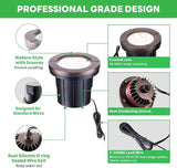 Well Lights Low Voltage, 12V In Ground LED Landscape Lights, IP67 Waterproof Outdoor, Open Top Aluminum ORB for | Lumora