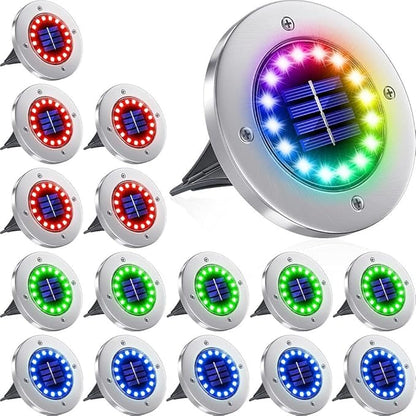 Ulalaza 4pcs Solar Garden Lights Outdoor Color Changing Decorative Ball Solar Lights for Patio/Lawn/Yard/Path/Christmas