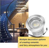 Low Voltage LED Deck Light Kit Stainless Steel Waterproof Recessed Wood Decking Stairs Garden Yard Patio Decor Lamp | Lumora