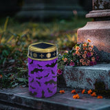 Cemetery Lights Purple Bat Warm White LED Yard Solar Light for Grave Pathway Deco Energy Conservation Sympathy | Lumora