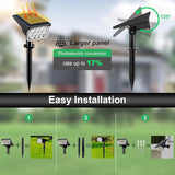 T-SUNUS 8 Pack Solar Color Landscape Spotlights, IP65 Waterproof Solar Powered Spot Light Wall Lights, 2-in-1 | Lumora