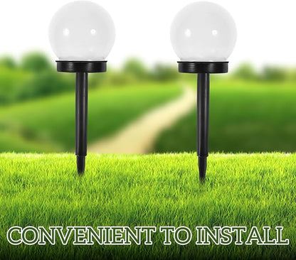 Zerodeko 6pcs Solar Lawn Lights Waterproof Ground Plug Courtyard Garden Solar Lamps Outdoor Warm Light Landscape Path Lighting