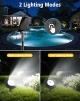 CORESLUX Solar Spot Lights Outdoor Waterproof IP68, 3-in-1 LED Cool Light Solar Landscape Lights, 2 Light Modes | Lumora