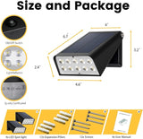 Outdoor Spotlight Solar Powered, Dusk to Dawn Deck Lights, 2-Mode 90° Adjustable Ideal for Wet Location, Bright | Lumora