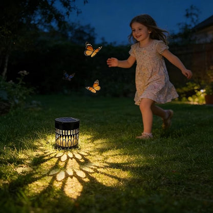 Solar Mandala Lights Outdoor Decorative - Waterproof Metal Mandala Solar Wall Lights, Artistic Fence & Step Lights for Garden, Patio, Backyard, Yard & Outdoor Home (1, Oval-Colored Light)